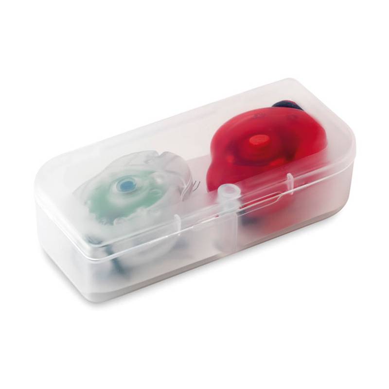 Sada 2 svetiel pre cyklistov, biela/červená Sada 2 svetiel pre cyklistov, biela/červená